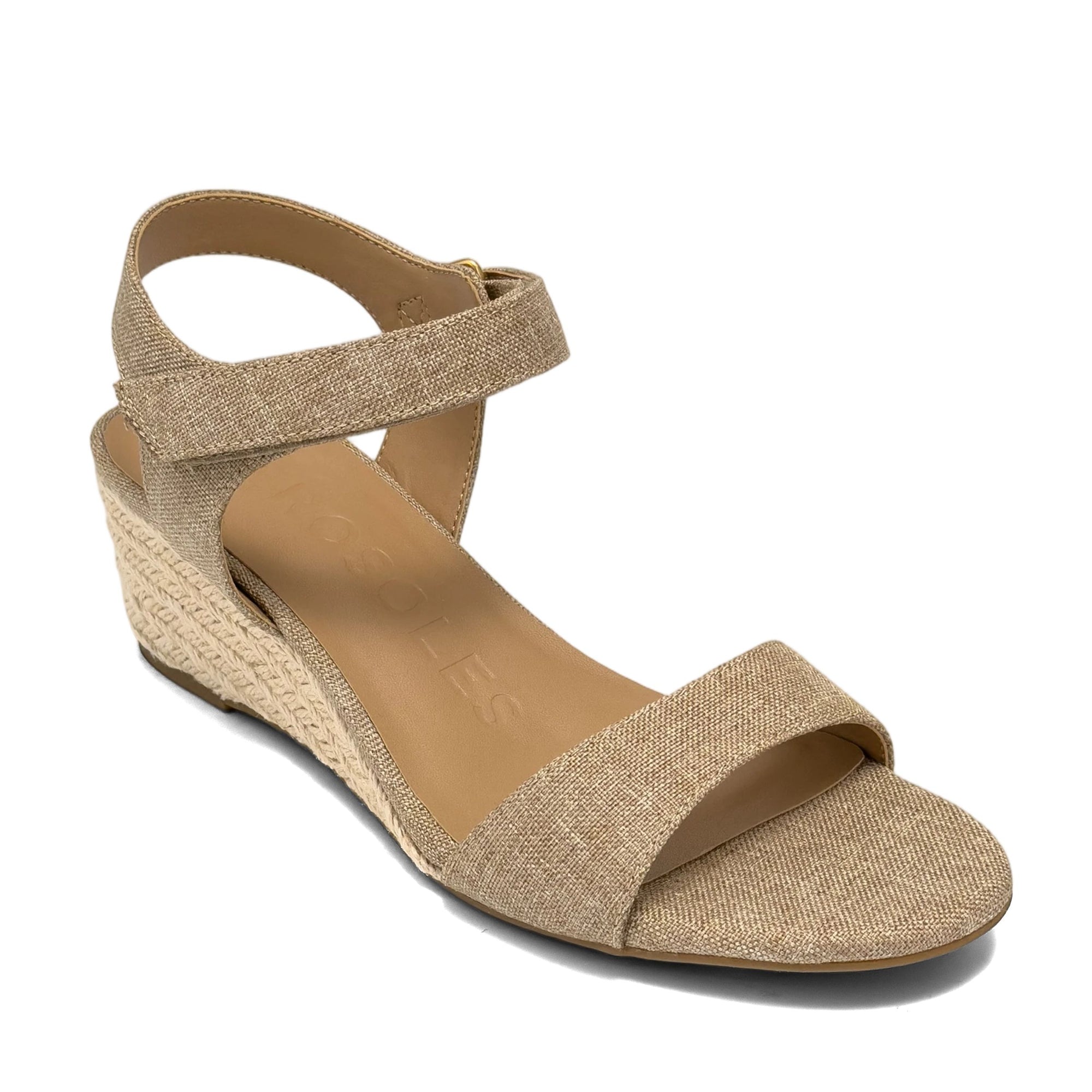Wel Sandal Wedge | Natural Linen