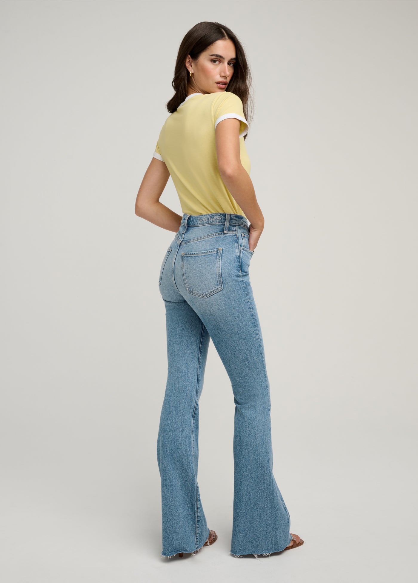 THE SHORTIE VALENTINA HIGH RISE FLARE