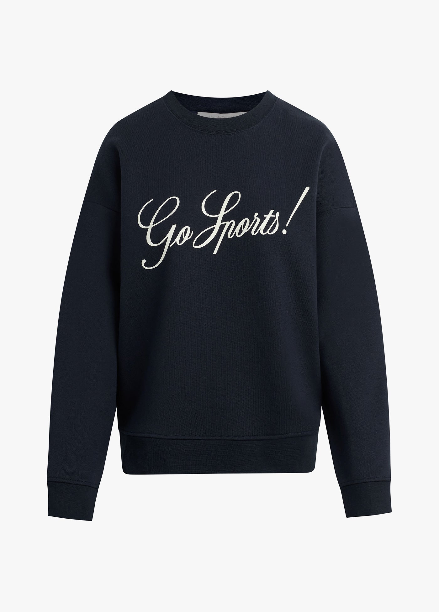 The Go Sports Script Sweatshirt | Navy White
