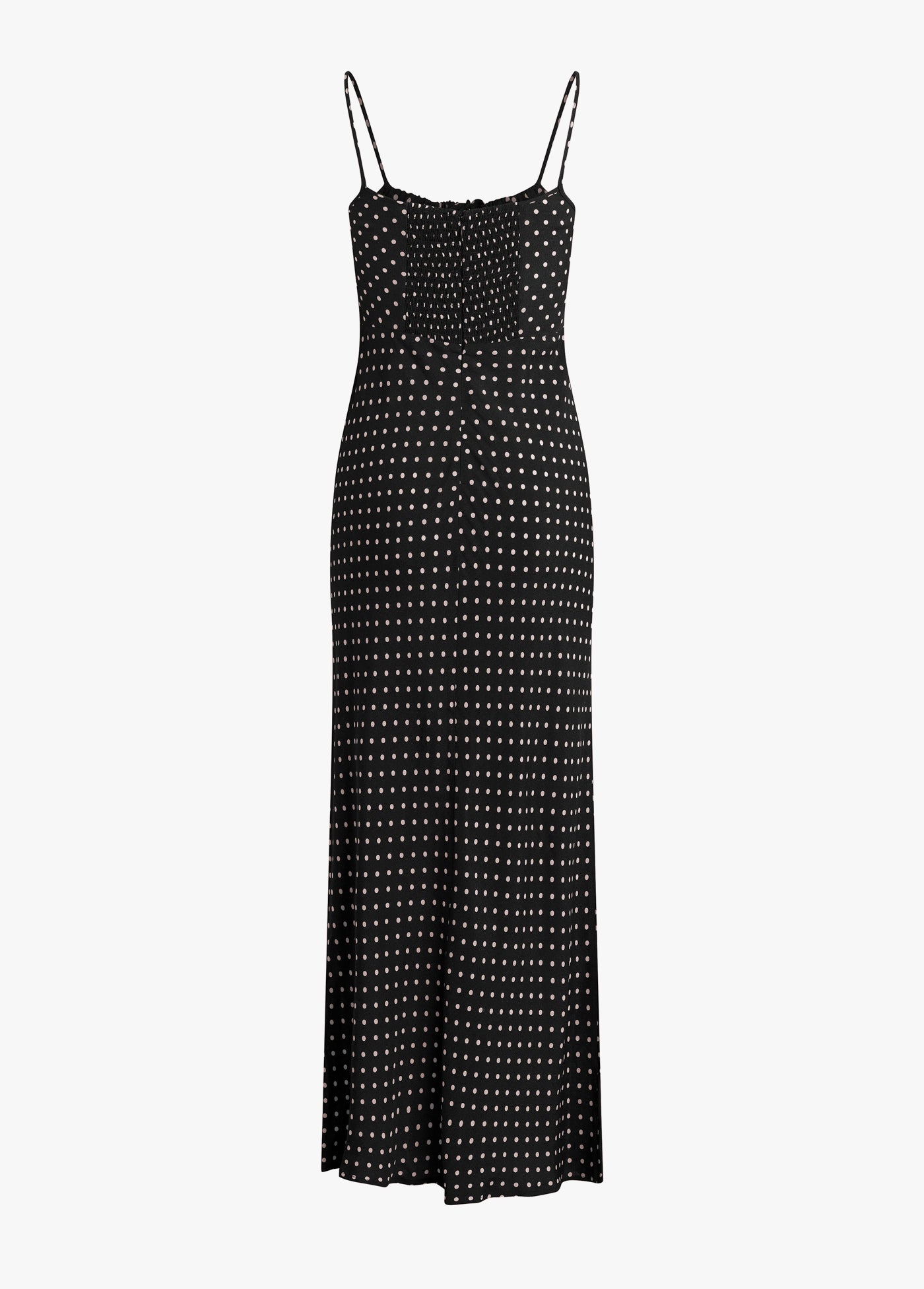black ivory ditsy dot