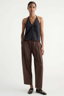 Isilda | Garima Shirred Organic Cotton Pant in Size Extra Small