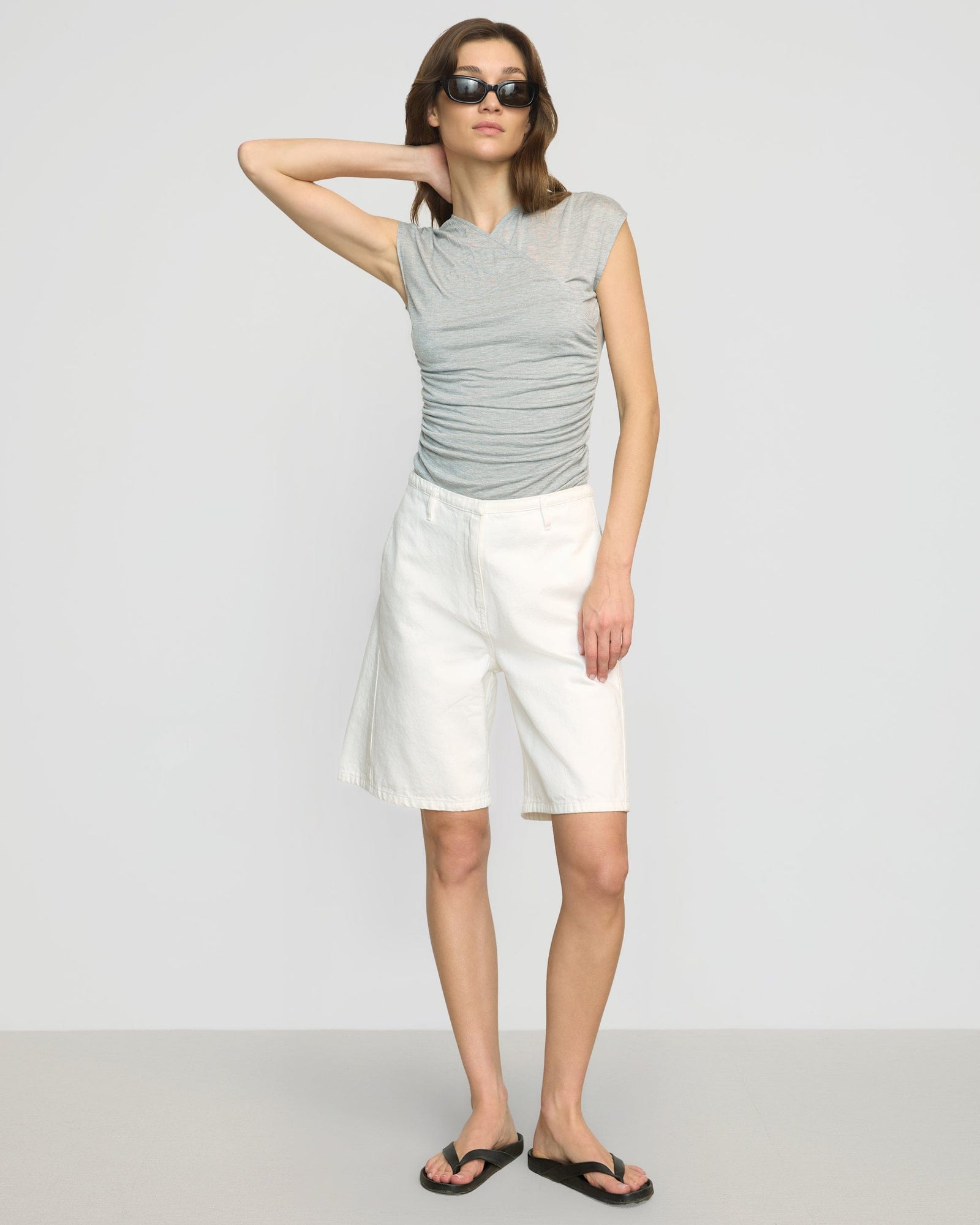 Renee | Haviland Tailored Denim Short in Size Small