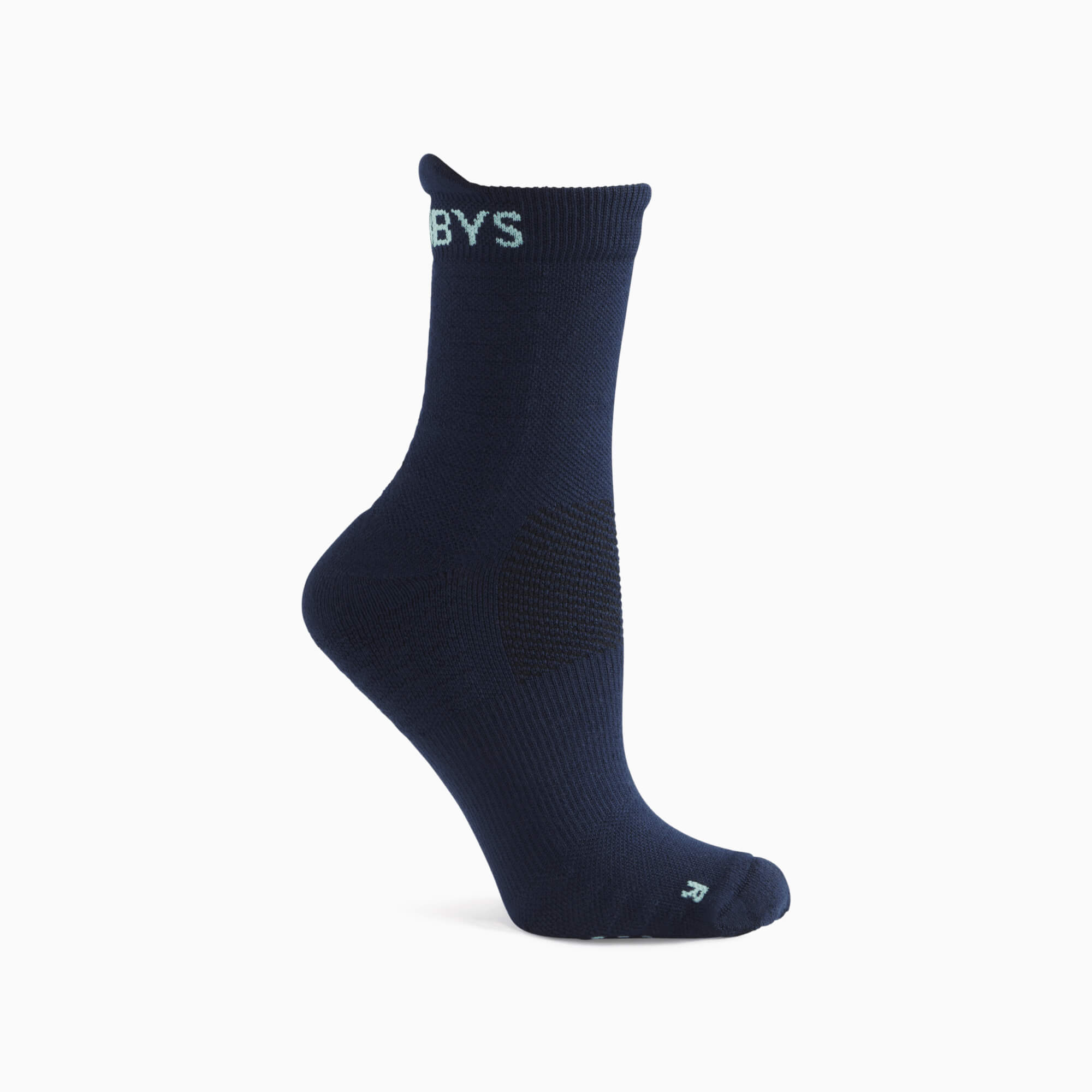 Cotton Socks with Silicone Grips | Navy/Mint