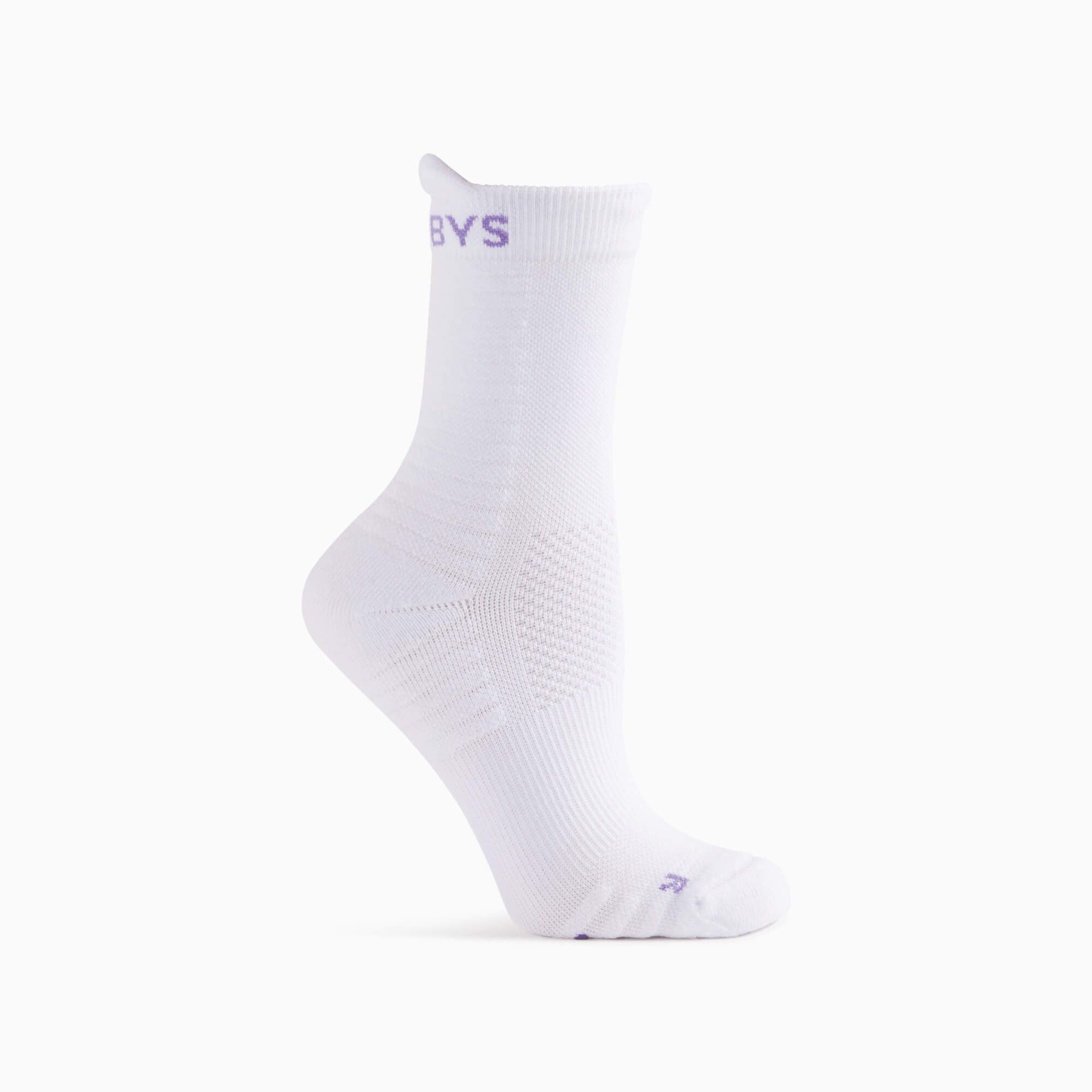 Cotton Socks with Silicone Grips | White