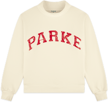 cream + red paisley