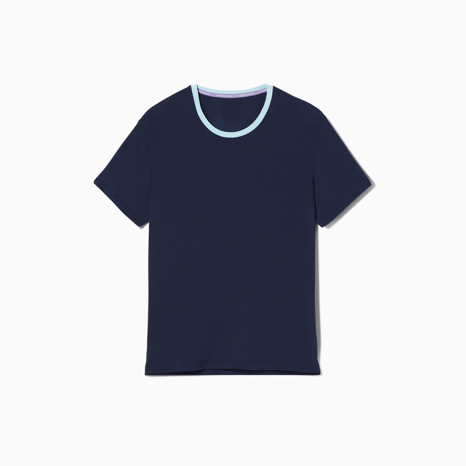 Modal French Terry Lounge Tee | Navy/Mint