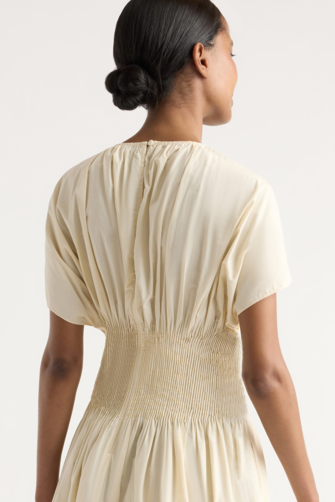 Isilda | Krys Pleated Crew-Neck Dress in Size Extra Small