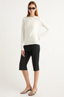 Kelsey | Lainey Organic-Cotton Slit-Neck Tee in Size Small