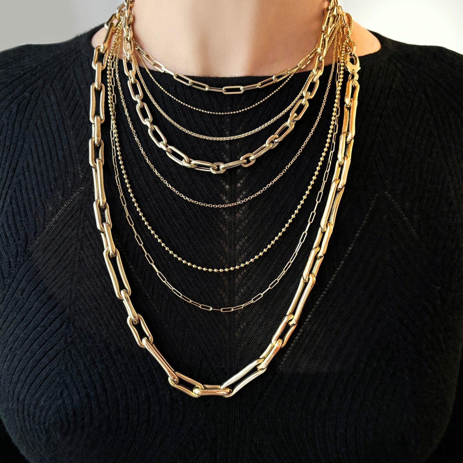 Chunky Paperclip Chain Necklace