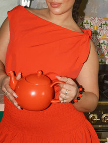 Lola Beaded Bracelet | Red/Black