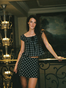 Pat Top | Midnight Plaid