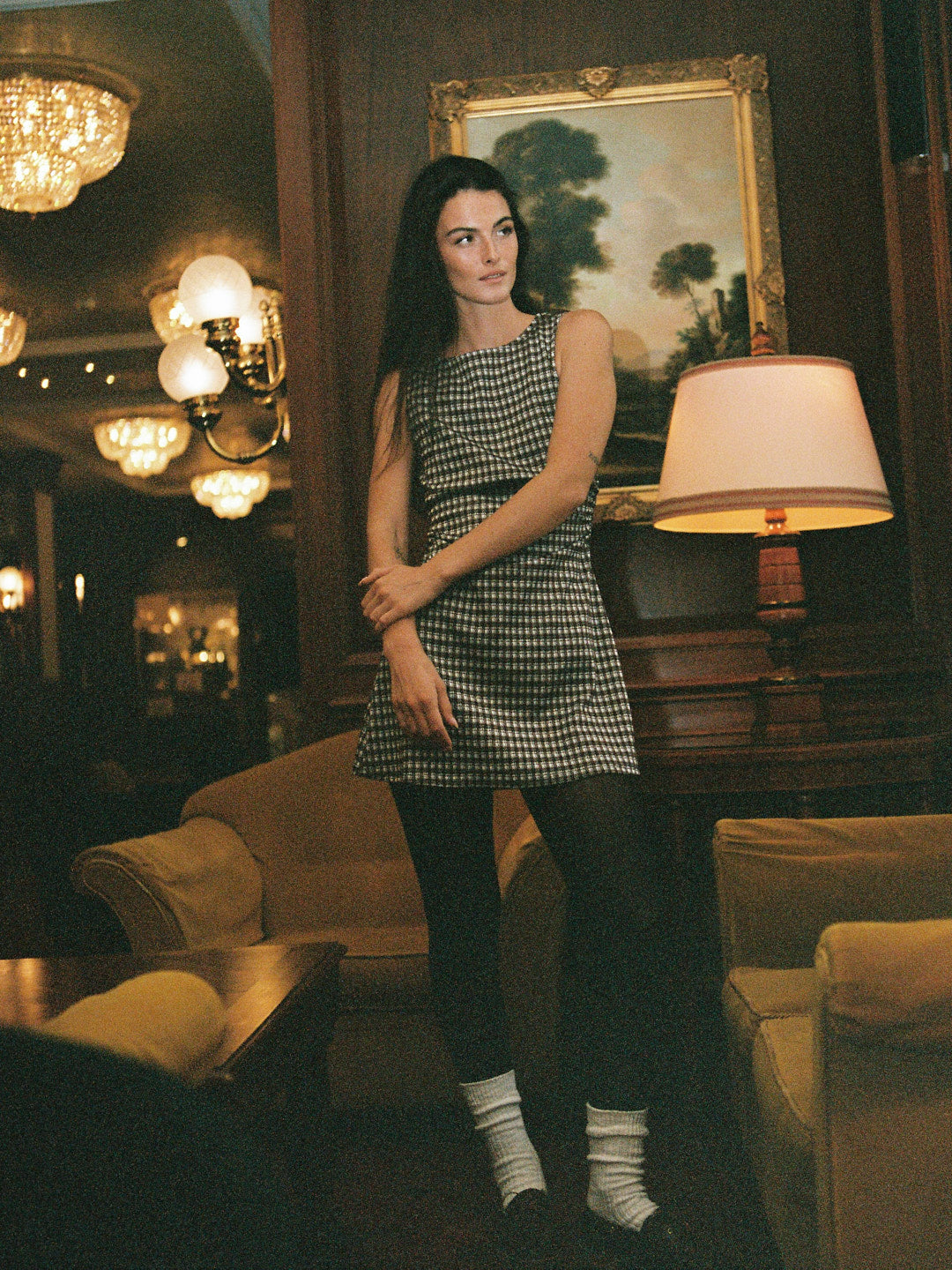 Cindy Dress | Cocoa Plaid