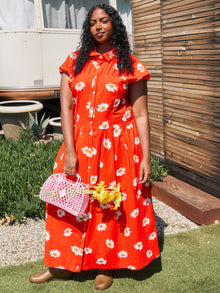 Joan Dress | Red Daisy