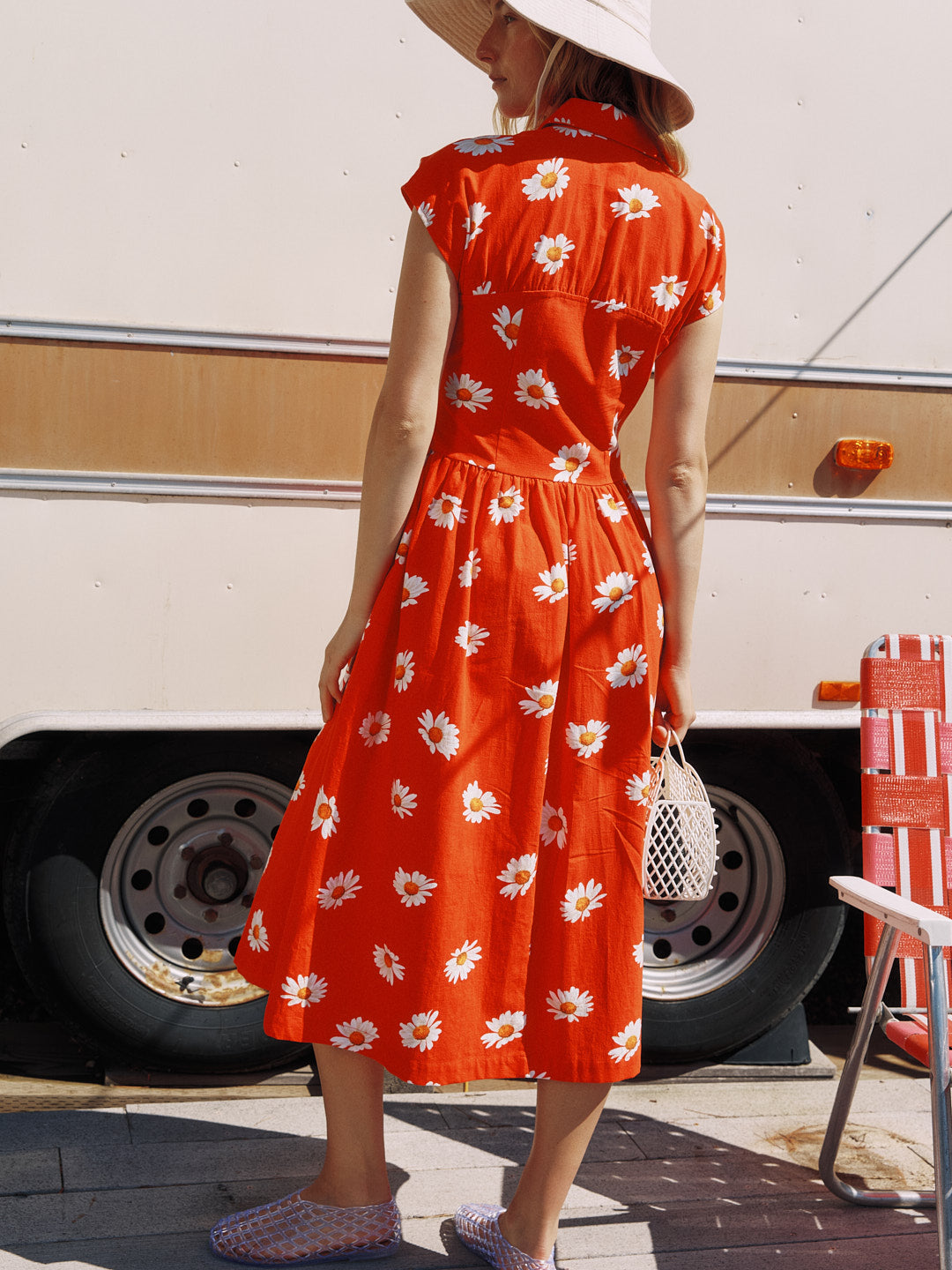 Joan Dress | Red Daisy