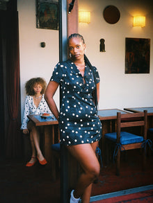 Alexa Shirtdress | Black Dot