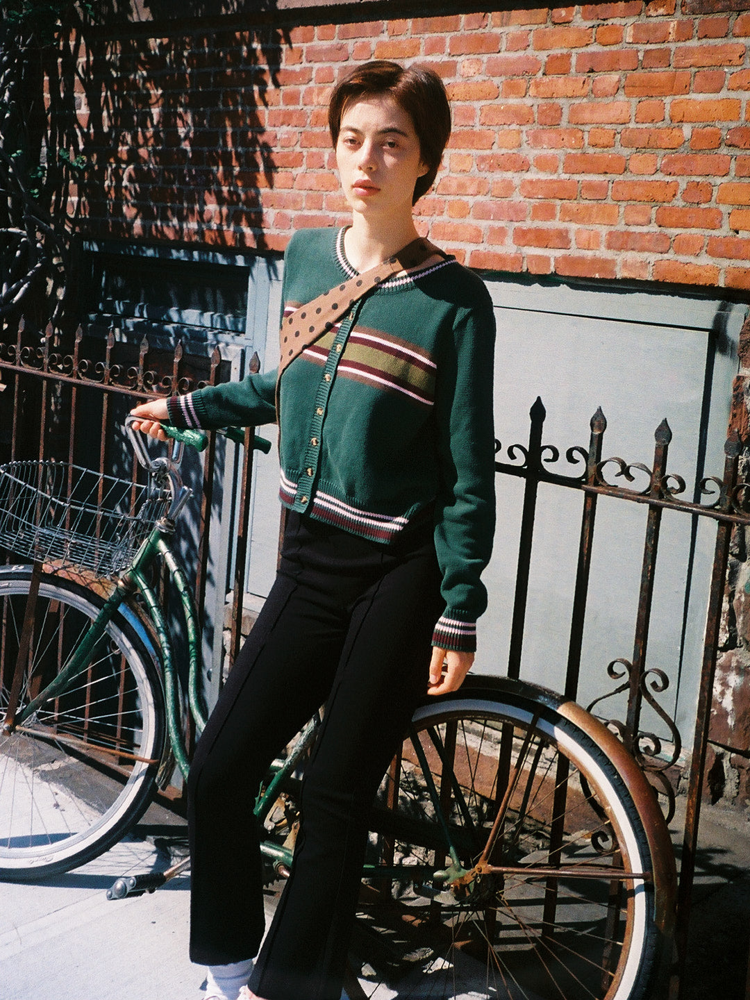 Odessa Cardi | Moss Stripe