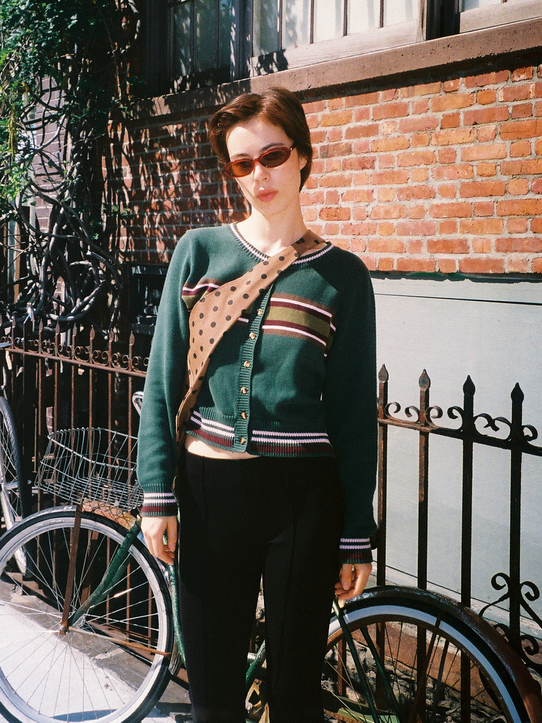 Odessa Cardi | Moss Stripe