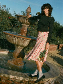 Rue Smocked Long Sleeve | Black