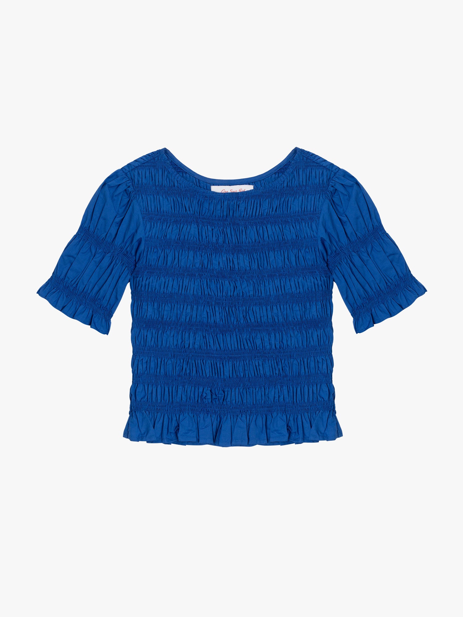 Sienna Smocked Top | Cobalt