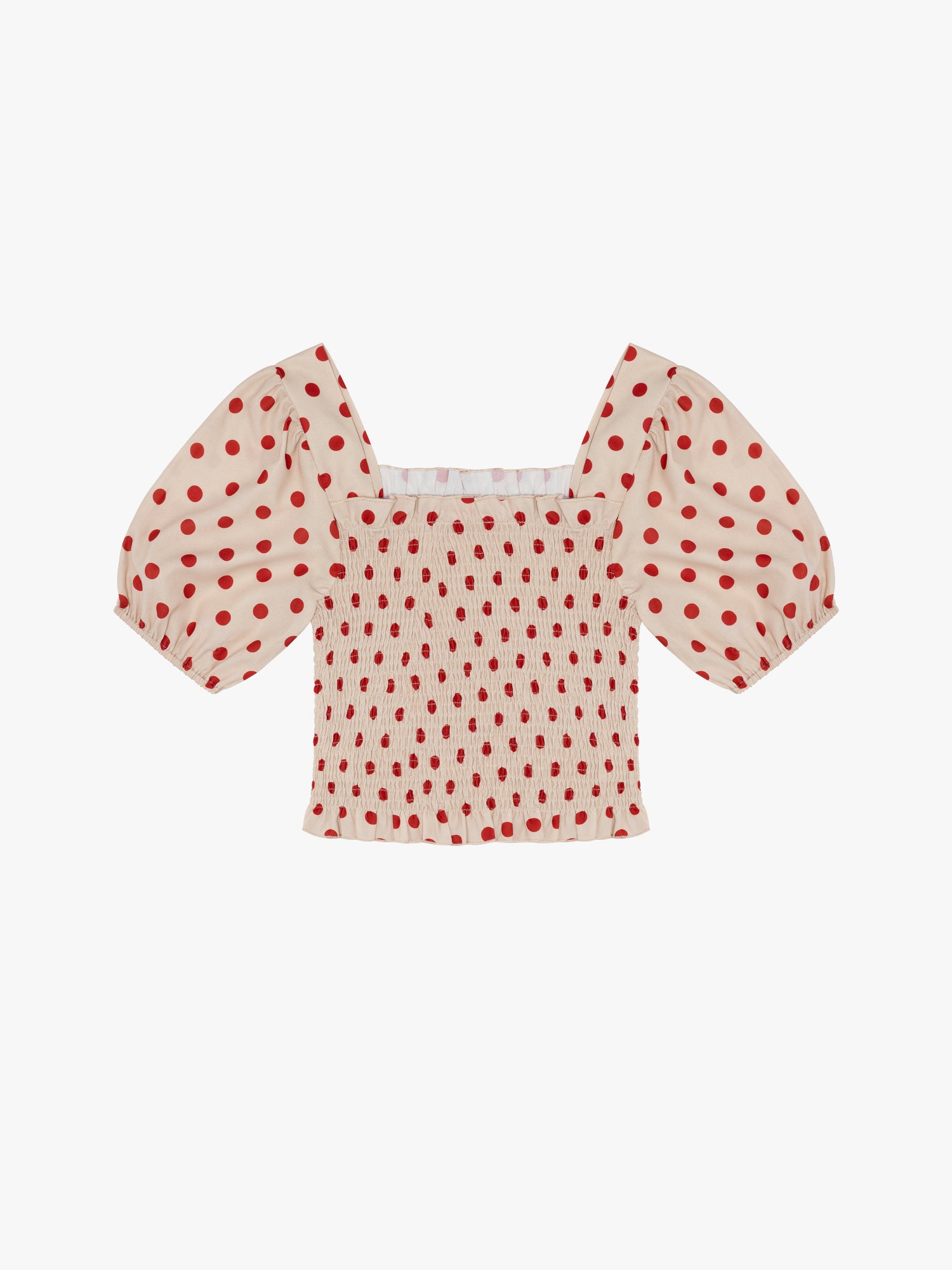 Toni Smocked Puff Sleeve Top | Scarlett Dot