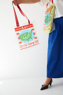 Vinyl Tote | Say Gah to Voting