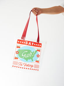Vinyl Tote | Say Gah to Voting