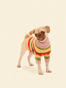 Dog Sweater | Pink Stripe