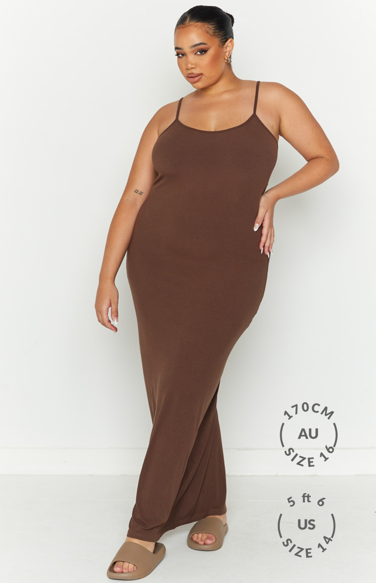 Melrose Maxi Dress | Brown