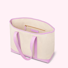 Canvas & Nylon Tote | Grape