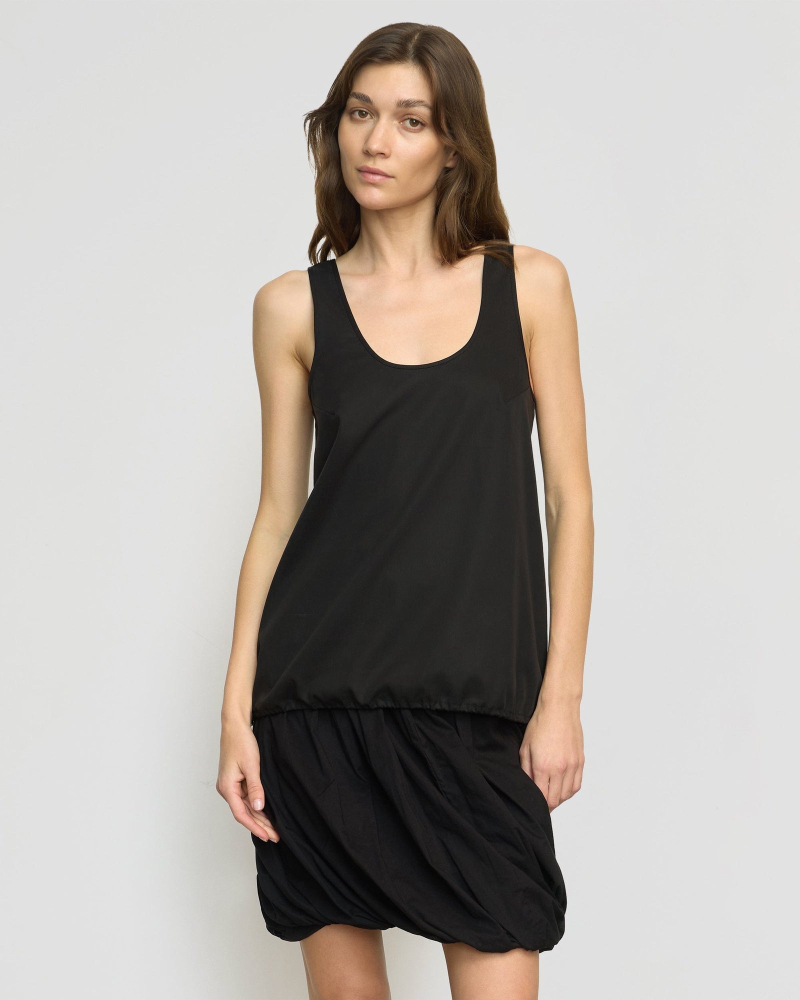 Renee | Miller Drawstring-Hem Tencel-Blend Tank in Size Small