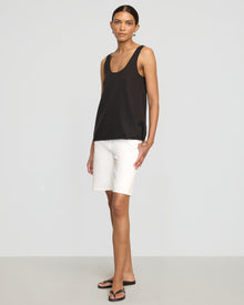 Vanessa | Miller Drawstring-Hem Tencel-Blend Tank in Size Small
