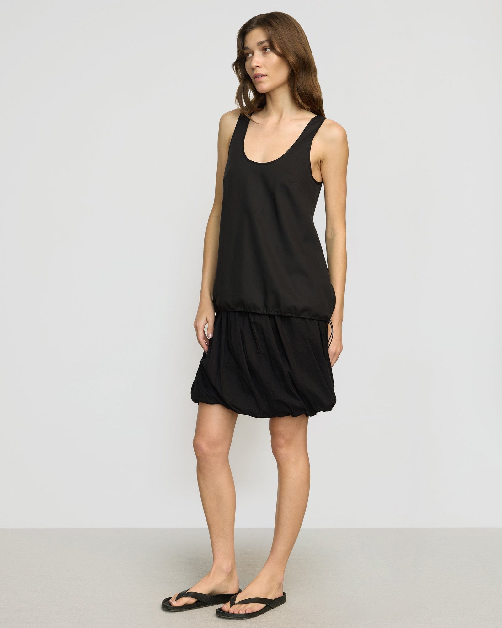 Renee | Miller Drawstring-Hem Tencel-Blend Tank in Size Small