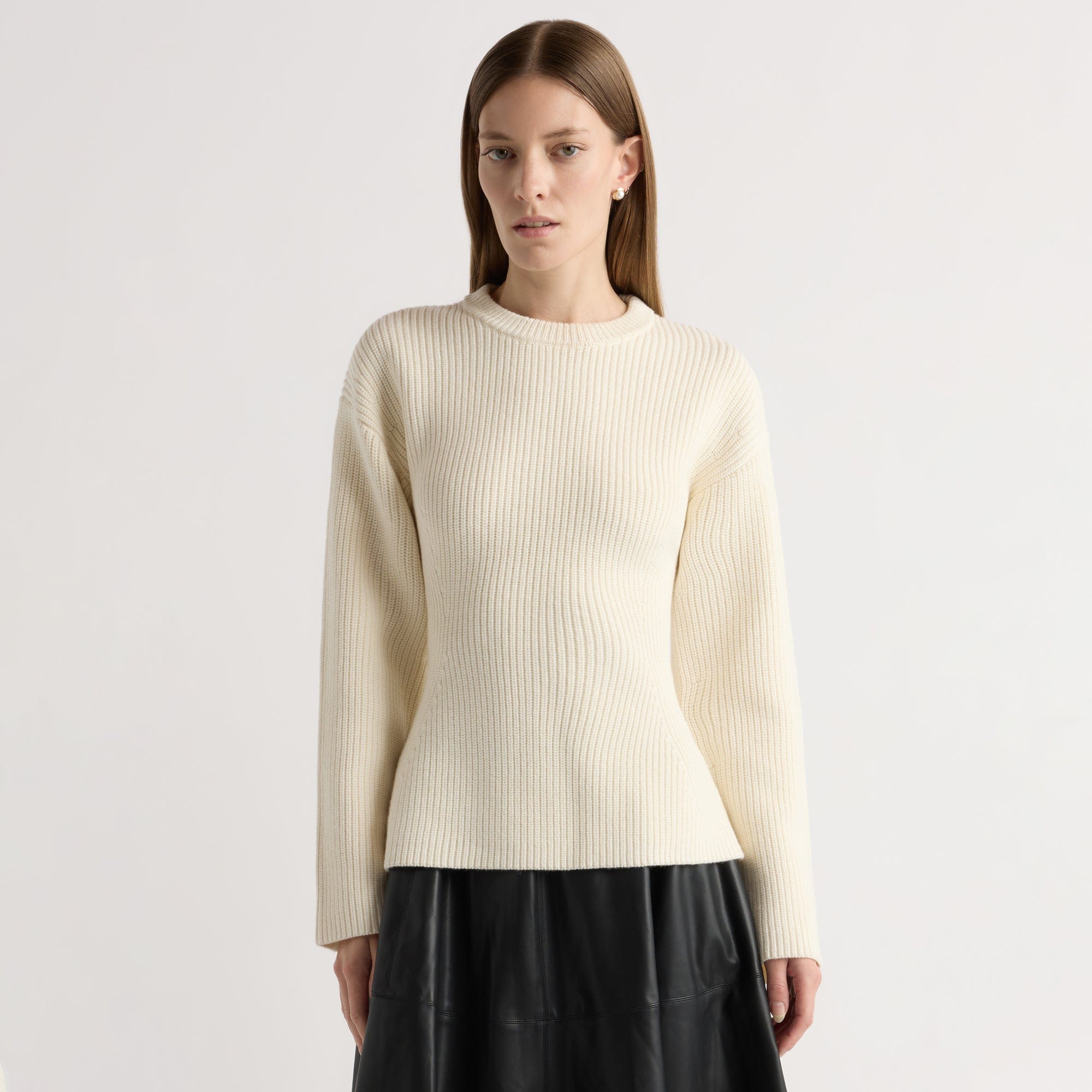 Marije | Minali Ribbed Sculpted Sweater in Size Small