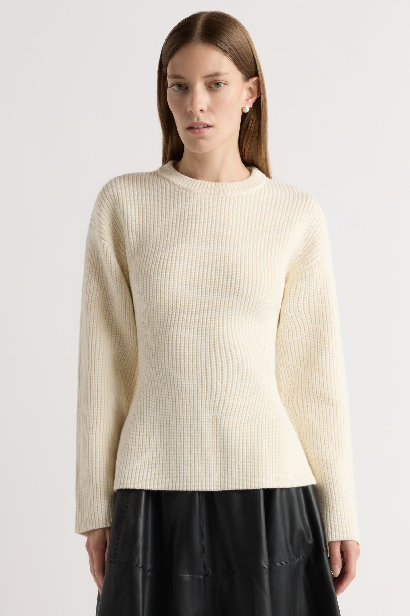 Marije | Minali Ribbed Sculpted Sweater in Size Small