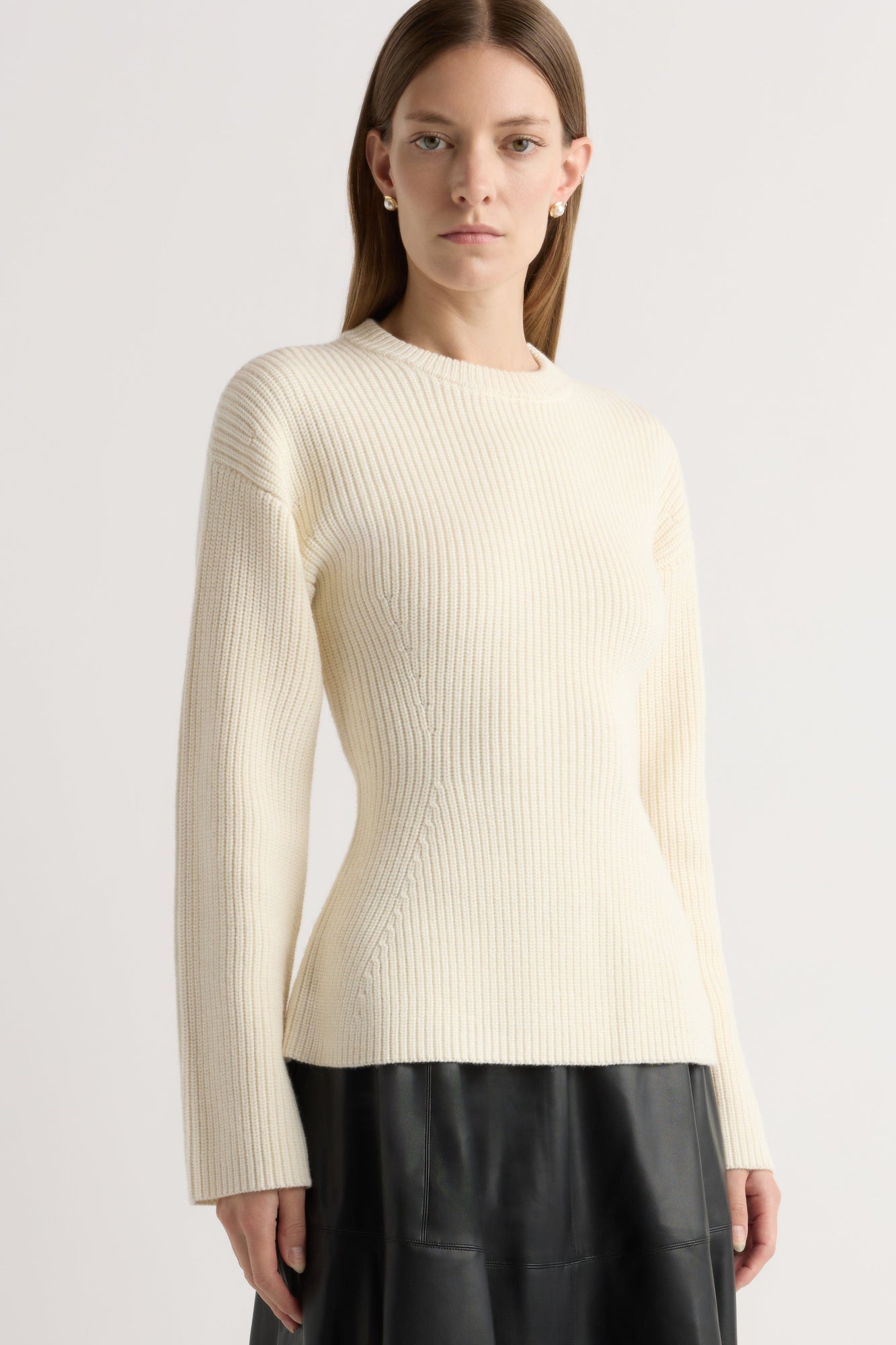 Marije | Minali Ribbed Sculpted Sweater in Size Small