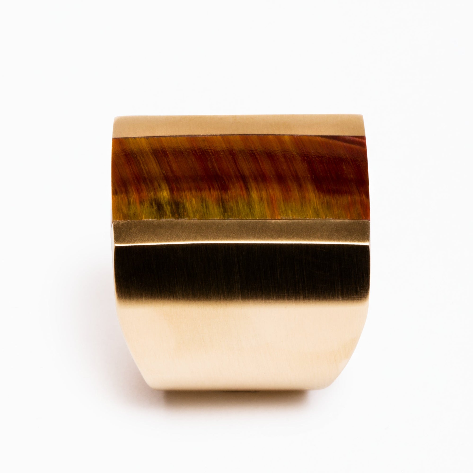 Deckard Ring | Recycled Brass | Tiger's Eye