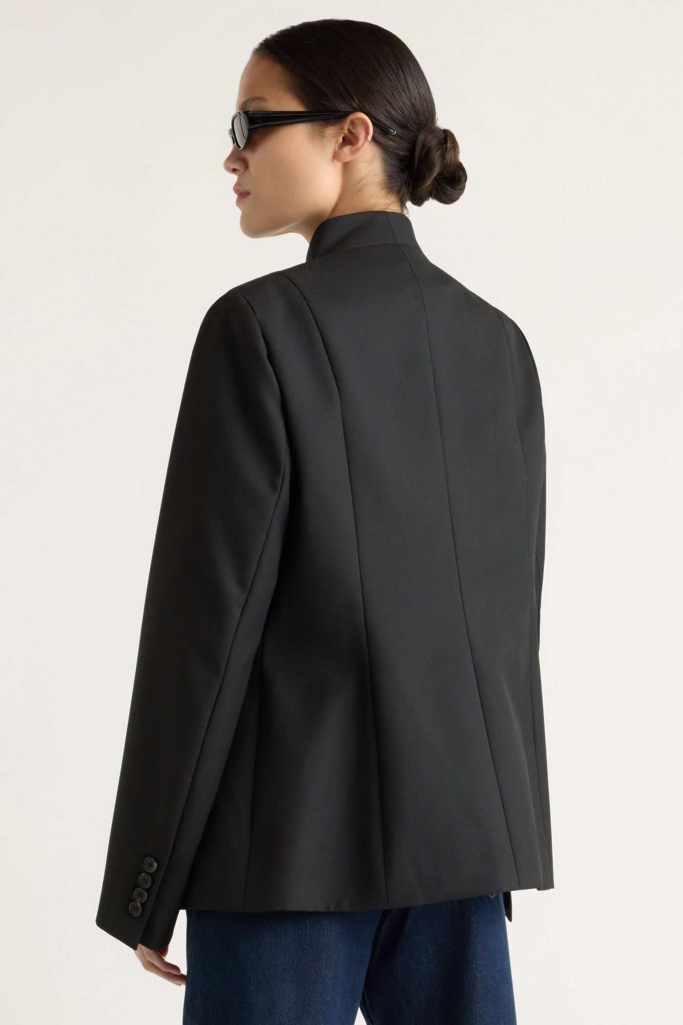 Charlotte | Myanna Tailored Wool-Blend Blazer in Size Small