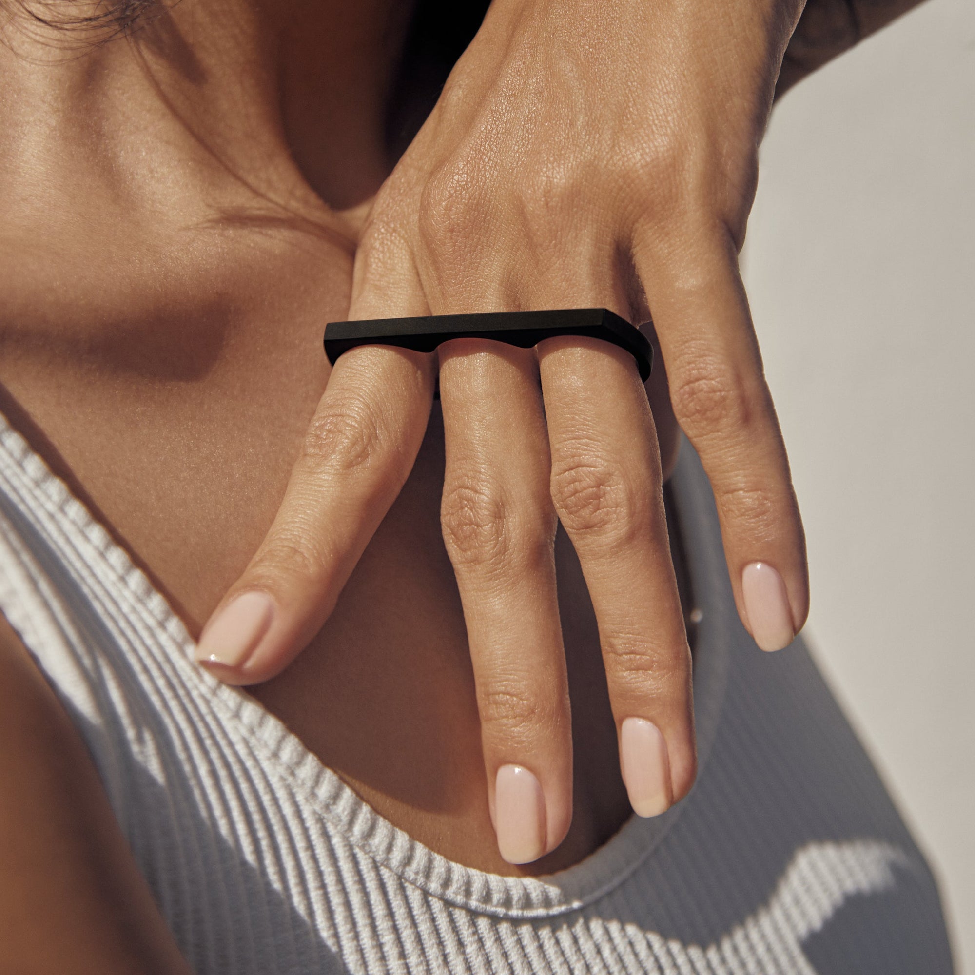 Singular Ring | Recycled Brass | Matte Black