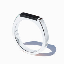 Theorem Ring | Sterling Silver | Jet Black