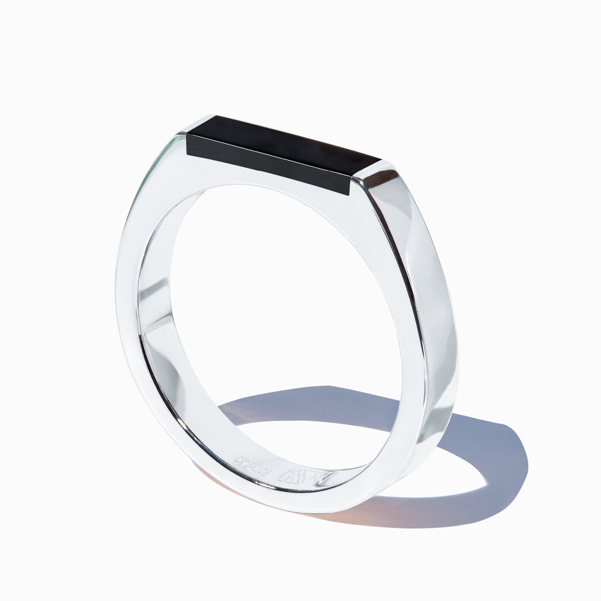 Theorem Ring | Sterling Silver | Jet Black
