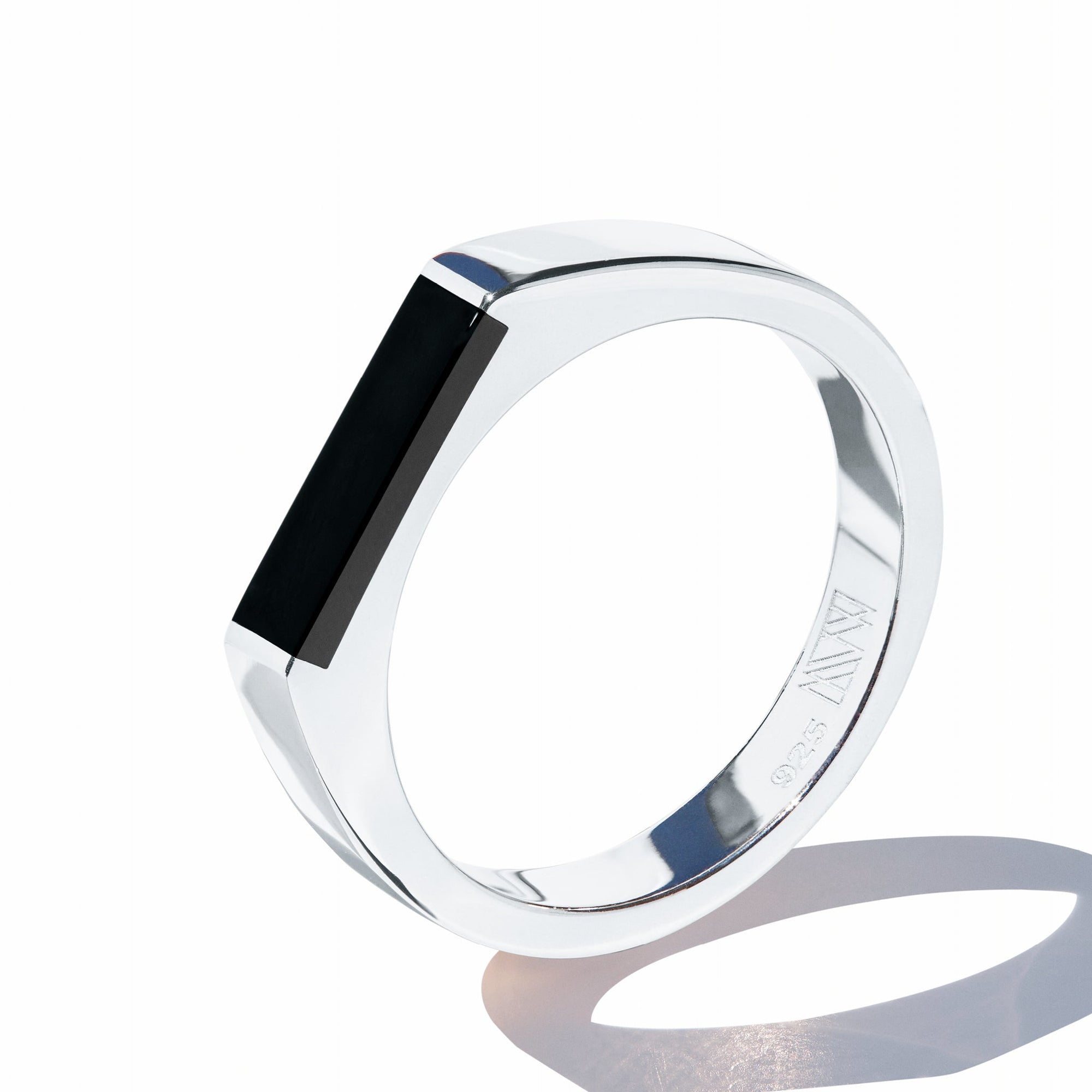Theorem Ring | Sterling Silver | Jet Black