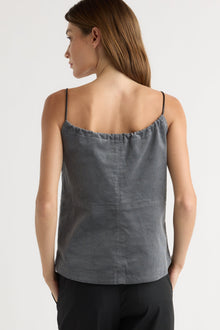 Renee | Nefferti Corduroy Ruched Cami in Size Extra Small