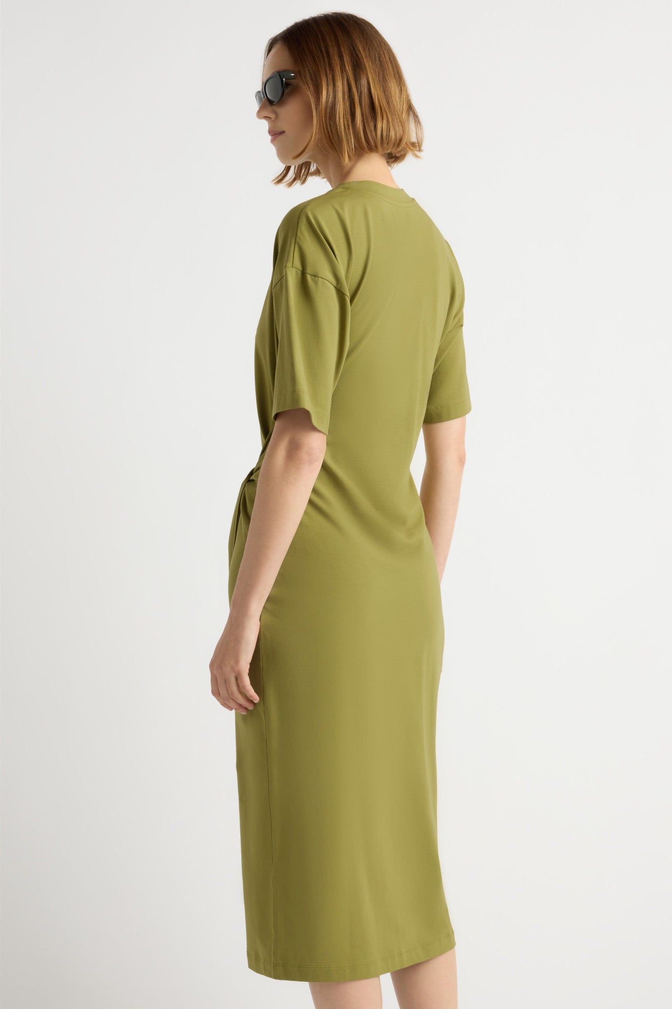 Mali | Noa Organic Cotton T-Shirt Wrap Dress in Size Small