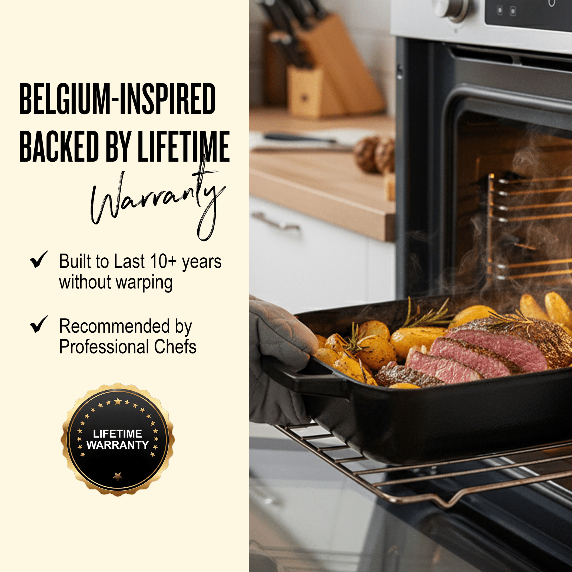 Nori Roasting Pan â€” 12x8â€ - Alva Cookware