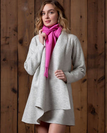 Womens | Swing Coat | Grey Melange