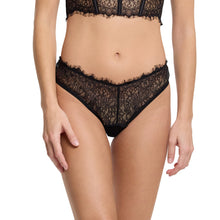 Sheer Seduction Natural Rise Thong | Black