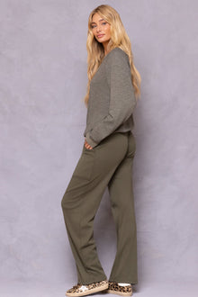 Women | Vintage Drawstring Cargo Lounge Pant | Olive