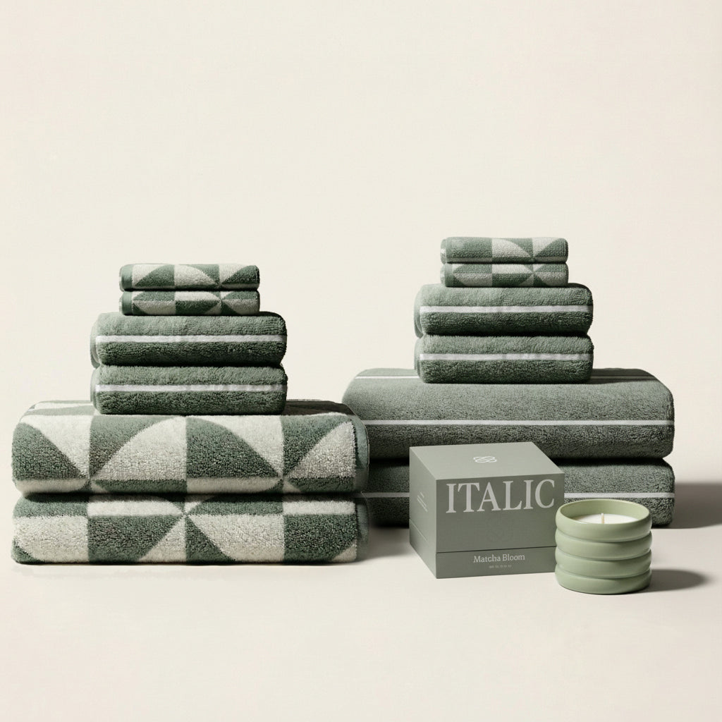 Umbra Australian Cotton Towels | Sage/Ecru