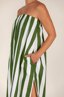 Papio Dress | Verdant Stripe