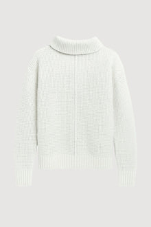 Charlotte | Petra Oversized Textured-Knit Sweater in Size Small - Flat